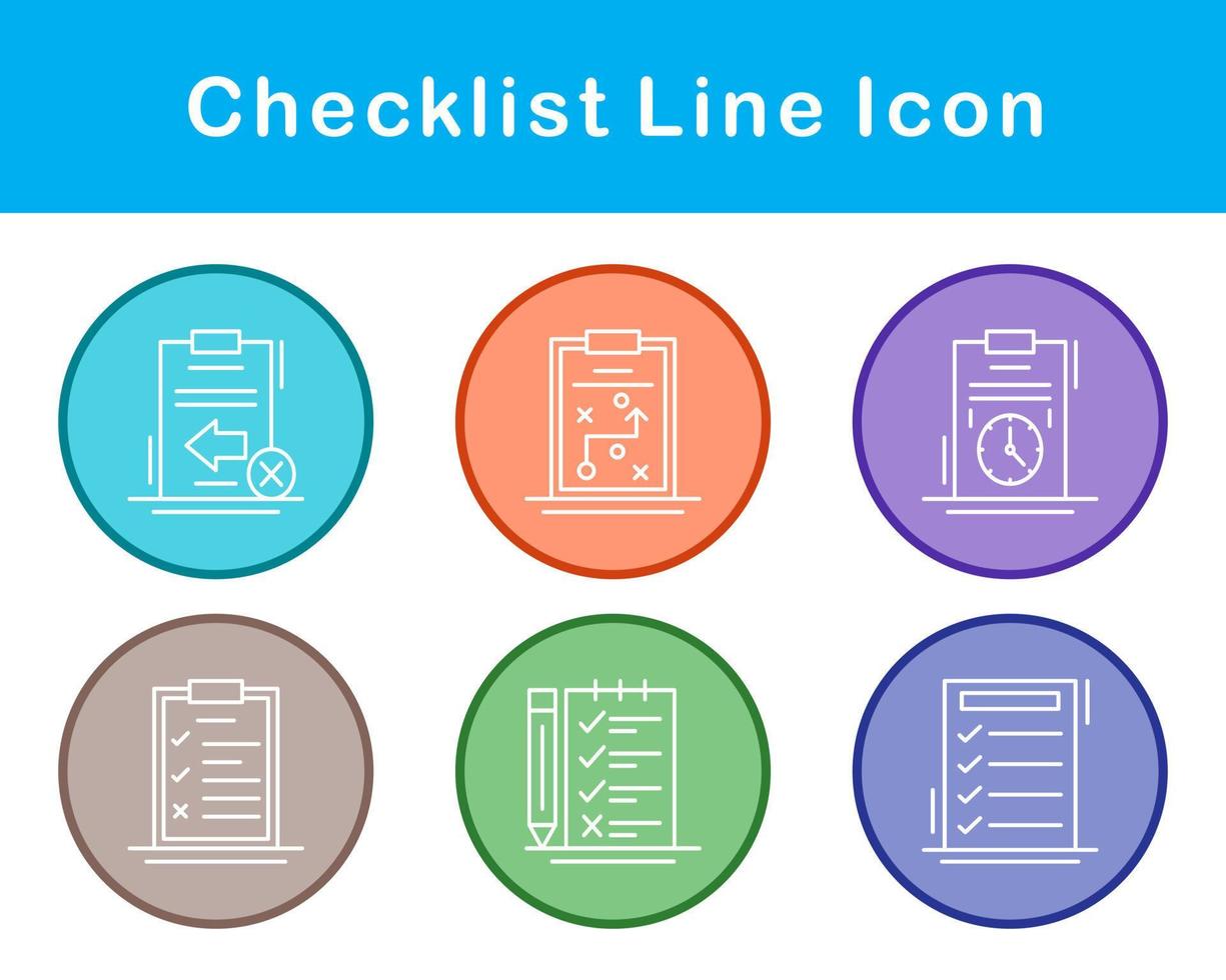 Checklist Vector Icon Set