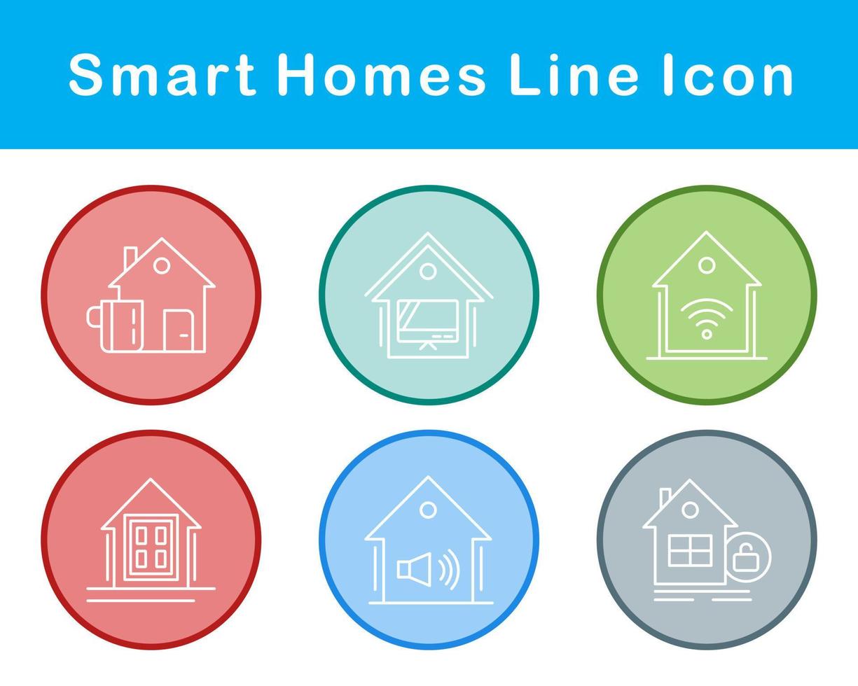 Smart Homes Vector Icon Set