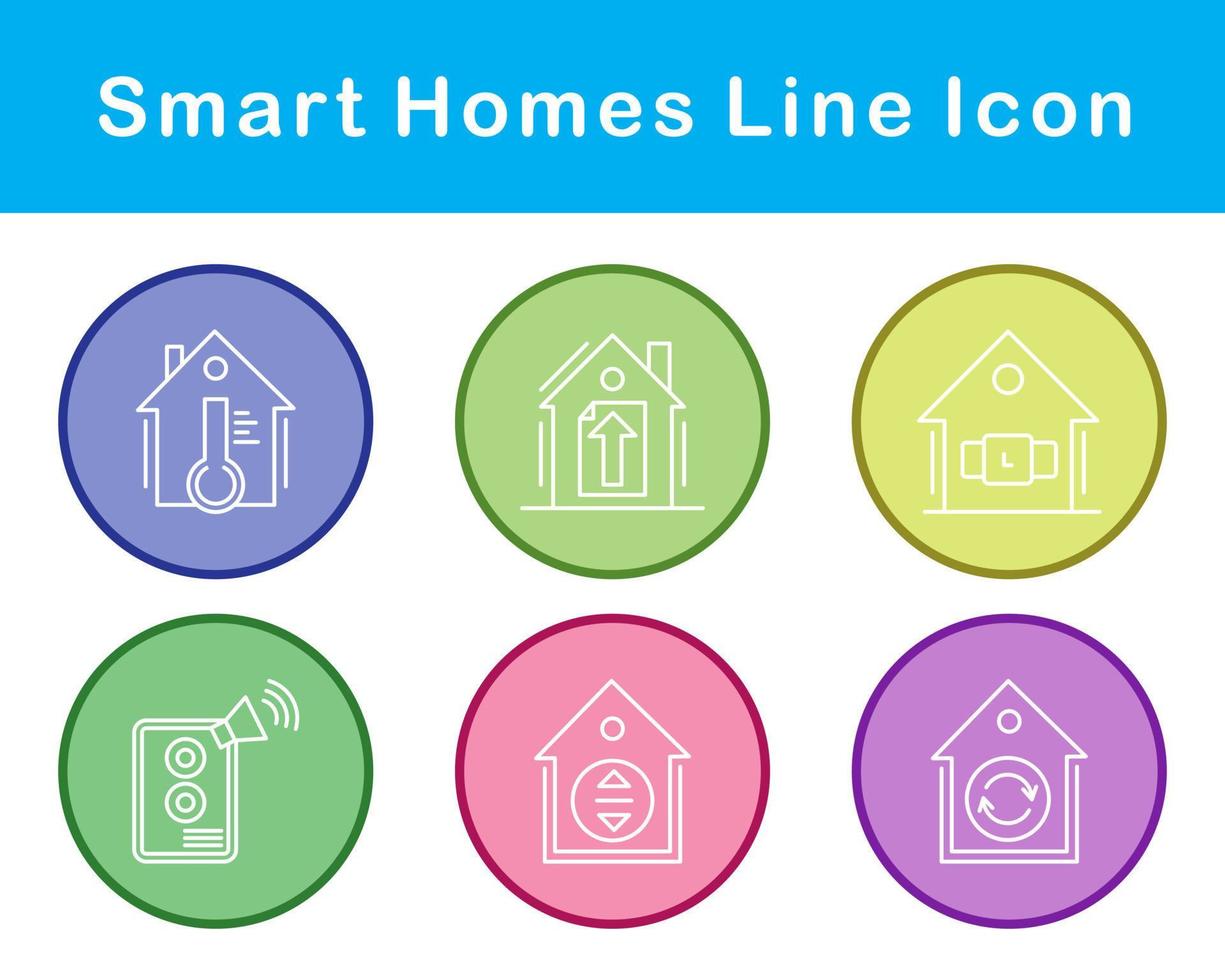 Smart Homes Vector Icon Set