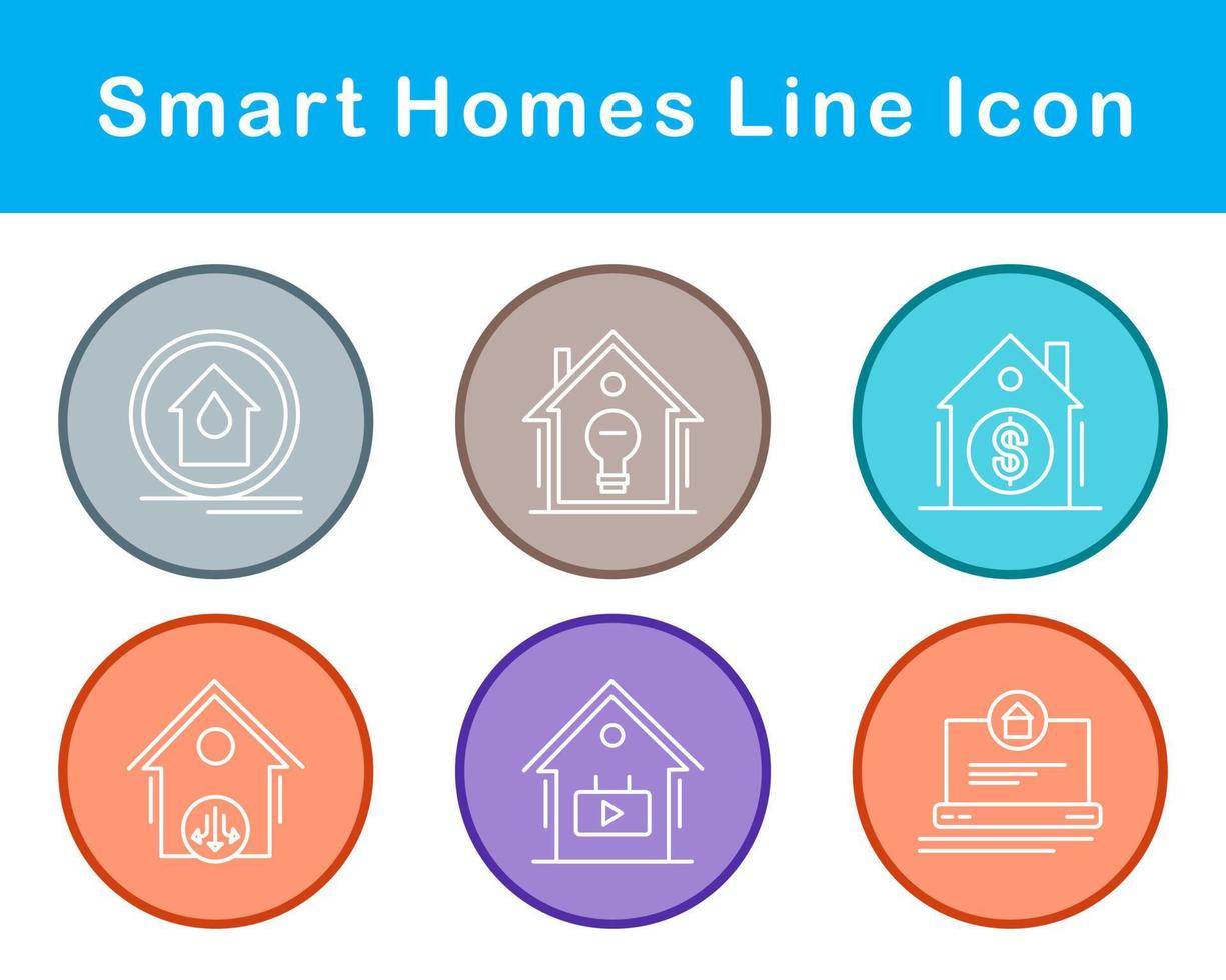 Smart Homes Vector Icon Set