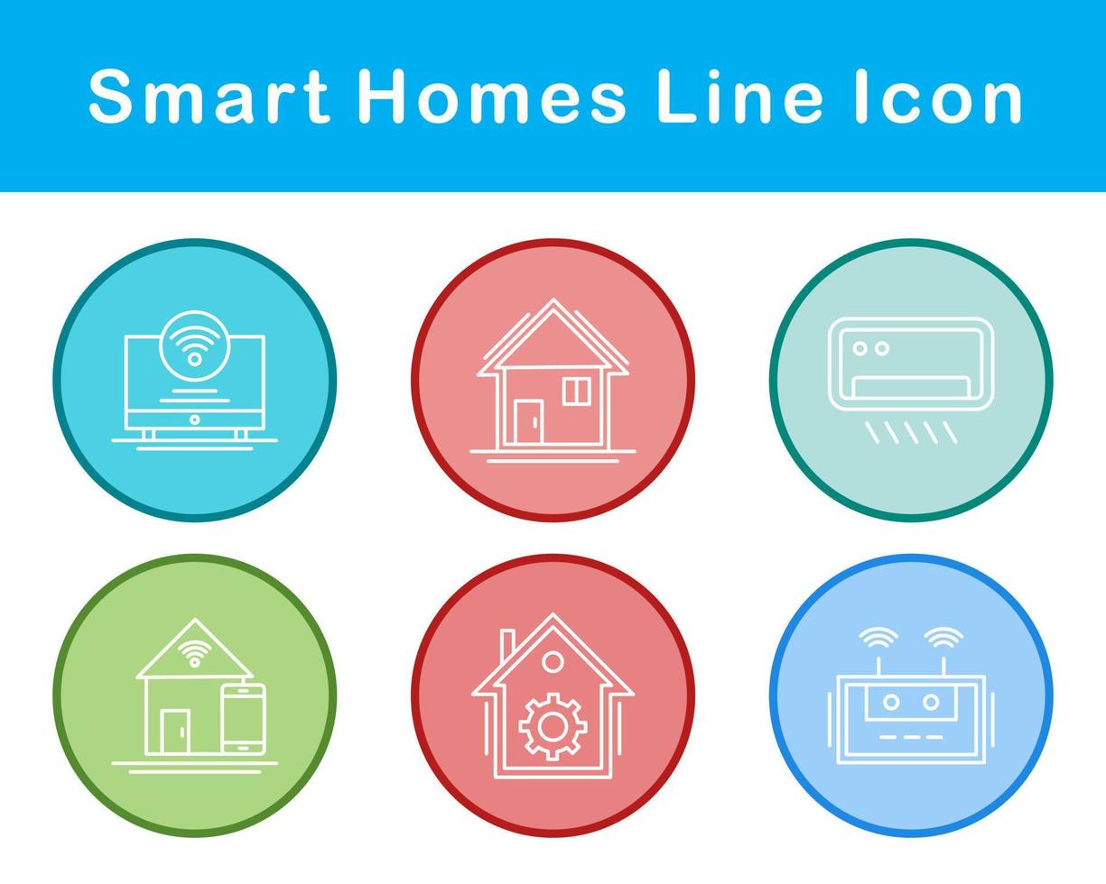 Smart Homes Vector Icon Set