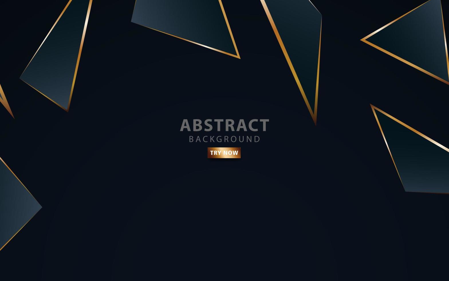 modern dark blue background.Realistic light effect on textured grey and blue gradient triangular background. with golden line. can be used in cover design, poster,vector illustration. vector