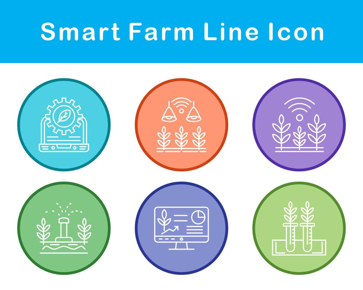 Smart Farm Vector Icon Set