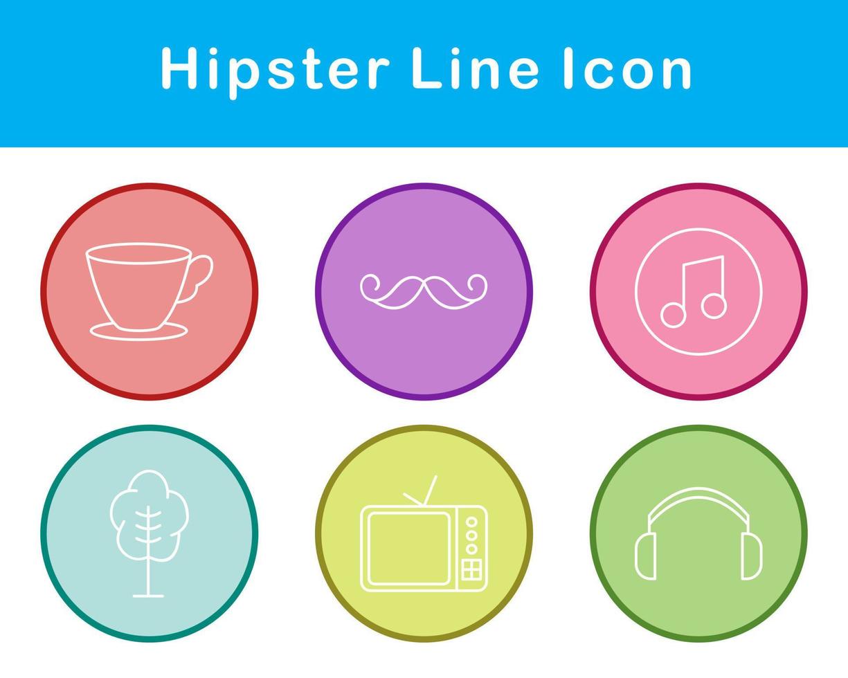 Hipster Vector Icon Set