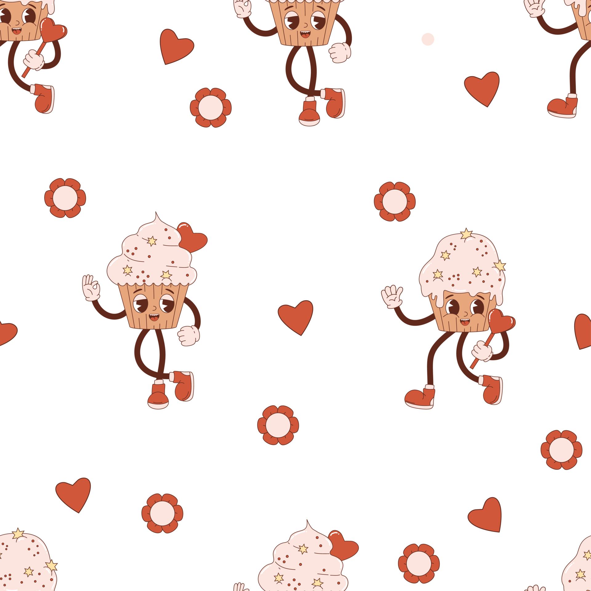 retro-seamless-pattern-happy-characters-cupcake-21360214-png