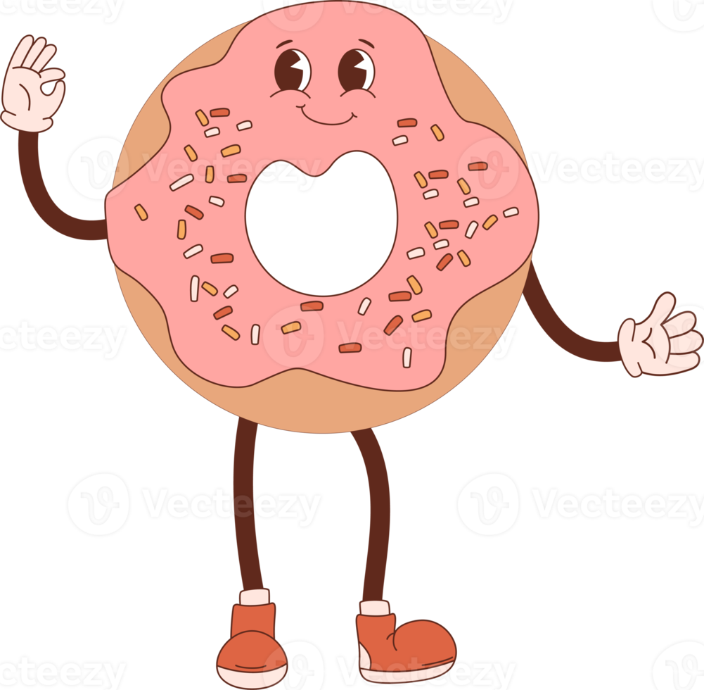 Cute   character  donut png