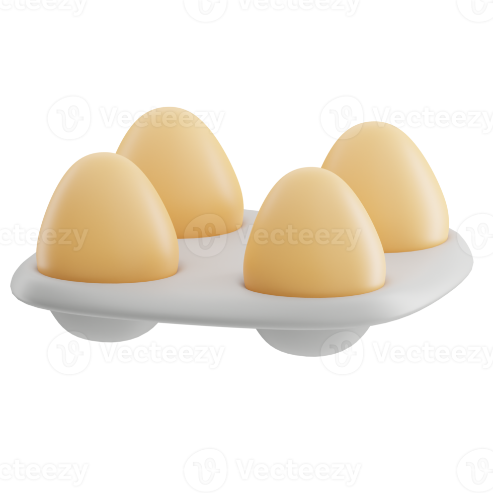 Eggs Farming 3D Illustration png