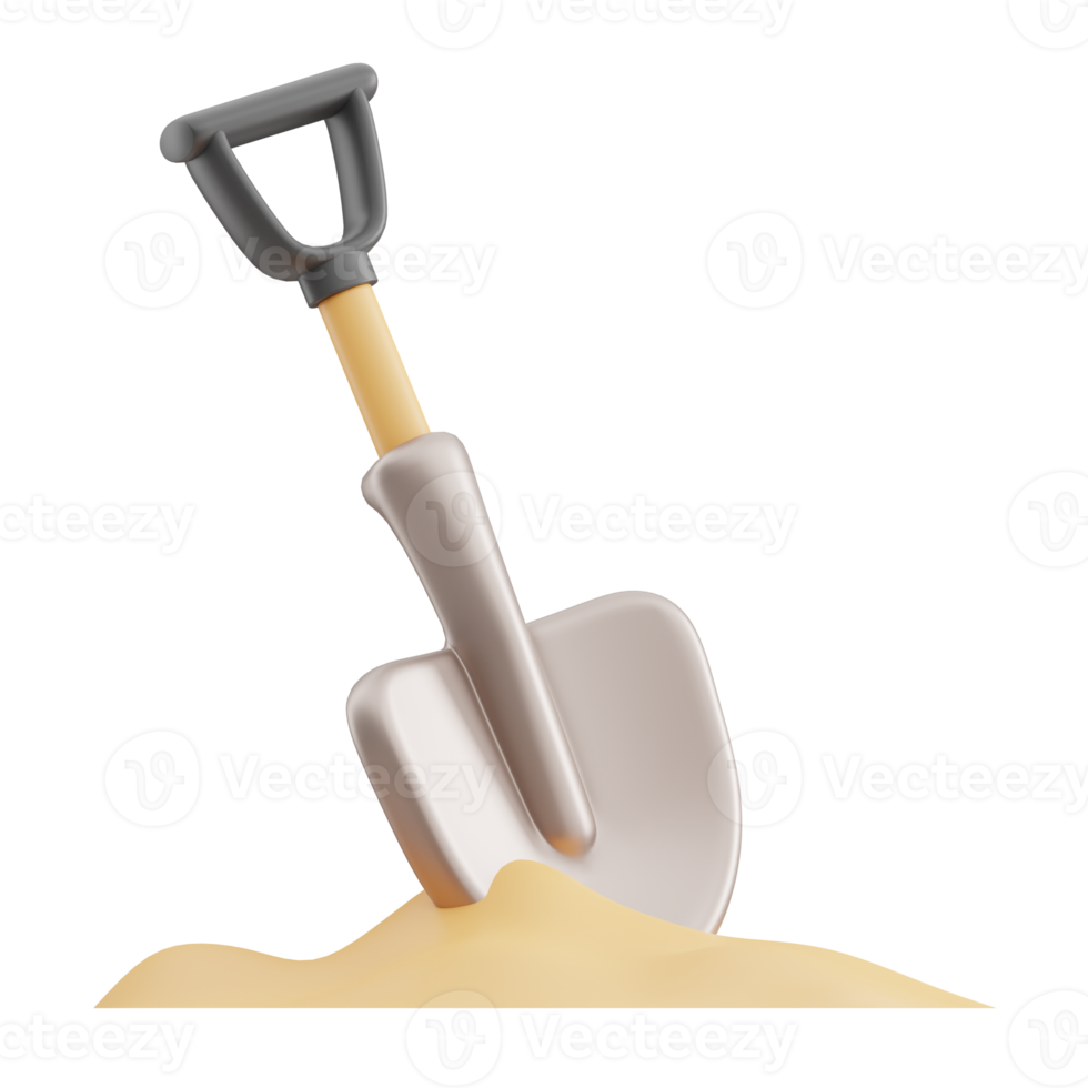 Schaufel Landwirtschaft 3d Illustration png