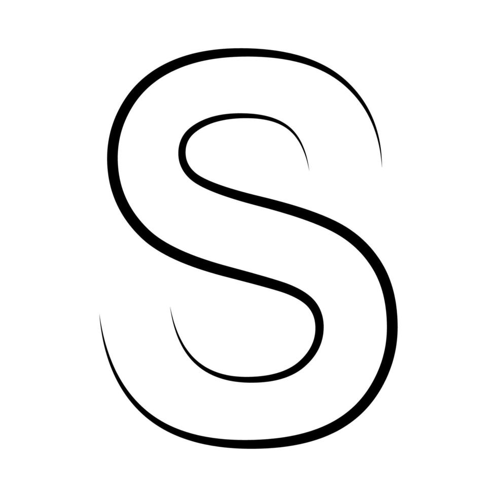 Logo letter s icon axis alphabet logotype s emblem vector