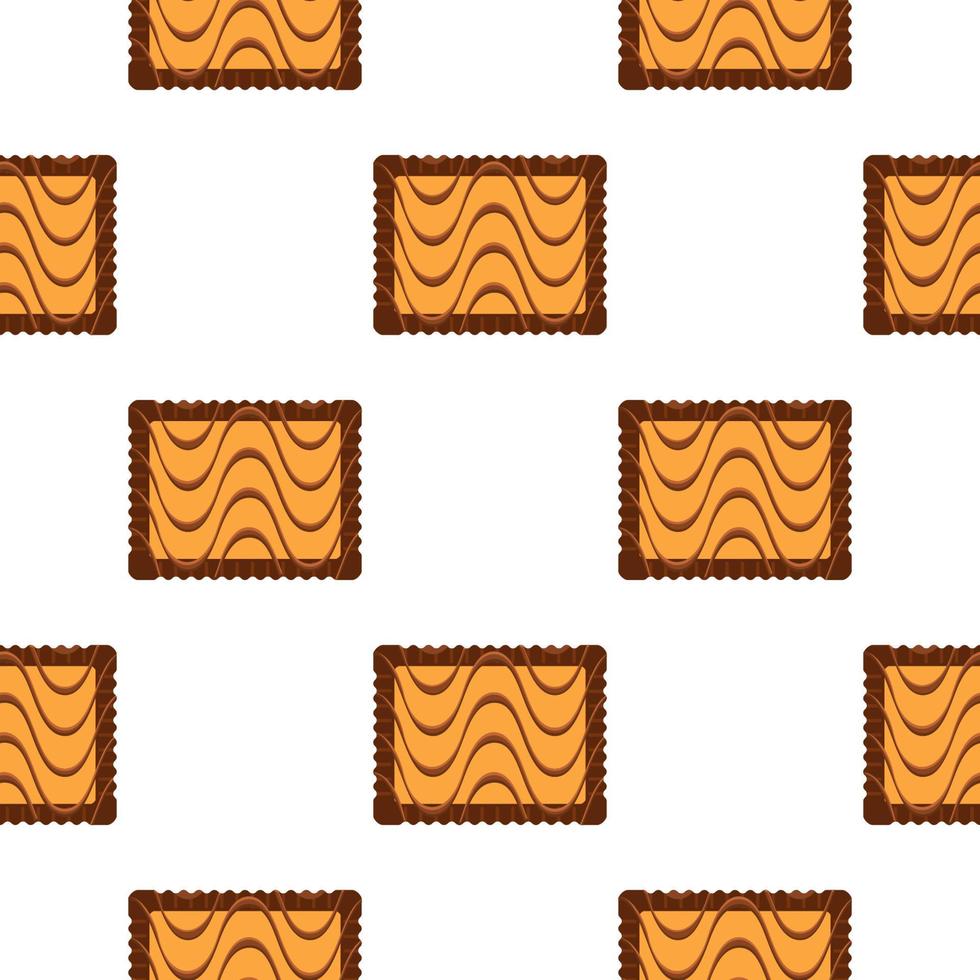Pattern homemade cookie different taste in pastry biscuit vector