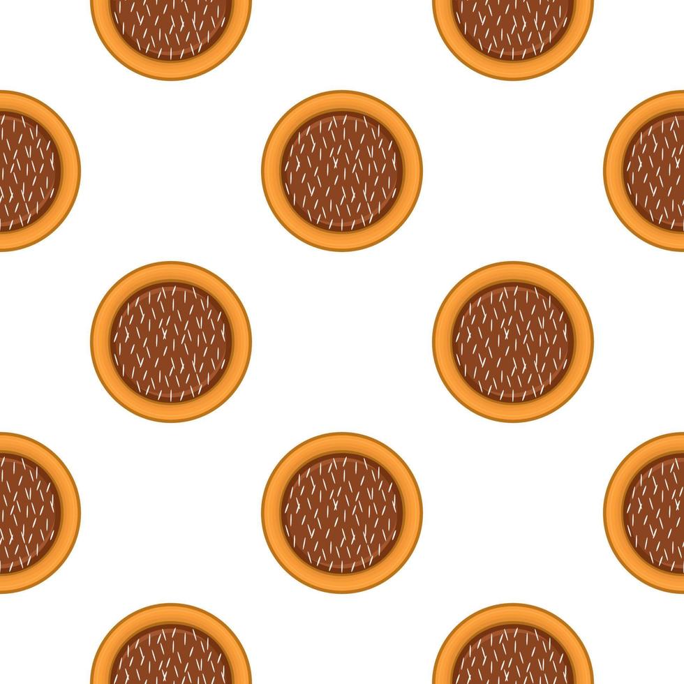 Pattern homemade cookie different taste in pastry biscuit vector