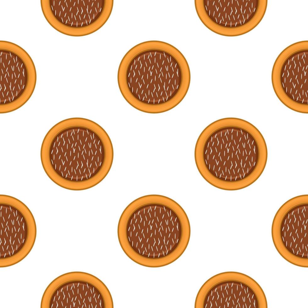 Pattern homemade cookie different taste in pastry biscuit vector