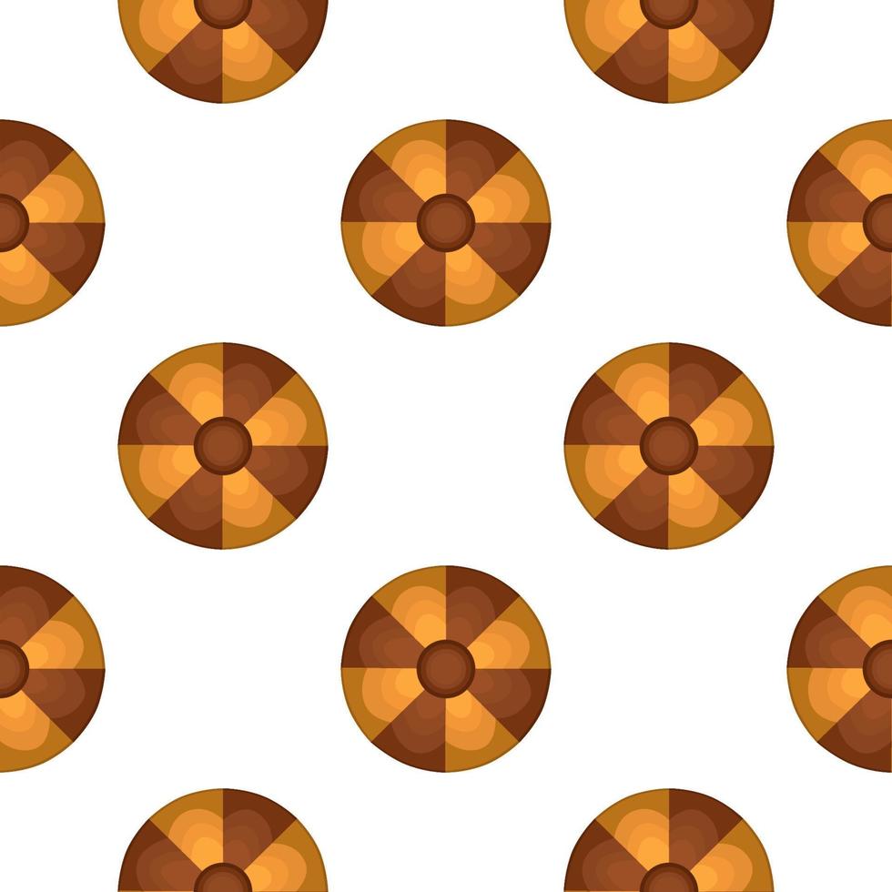 Pattern homemade cookie different taste in pastry biscuit vector
