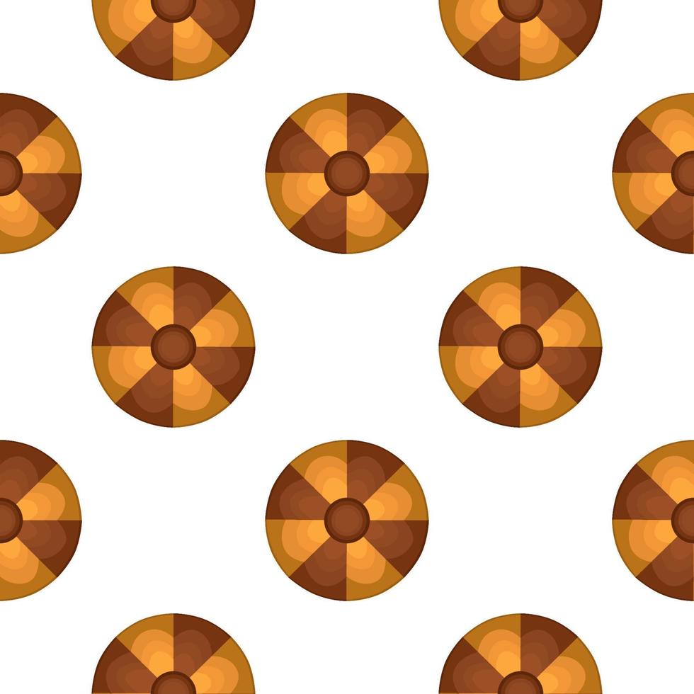 Pattern homemade cookie different taste in pastry biscuit vector