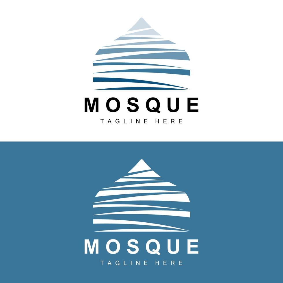 mezquita logo, islámico Adoración diseño, eid Alabama fitr mezquita edificio vector icono plantilla, ramadán, eid Alabama adha