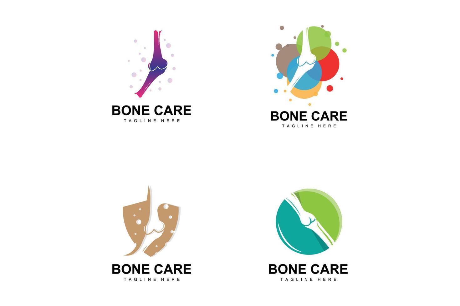 Bone Care Logo, Body Health Vector, Design For Bone Health, Pharmacy, Hospital, Health Product Brand vector