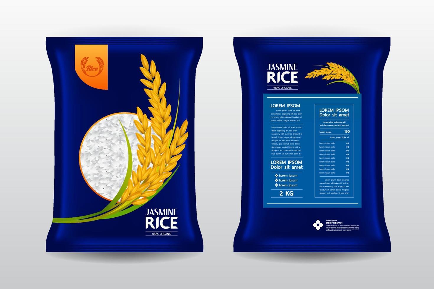 Premium Rice great quality design concept  vector. vector