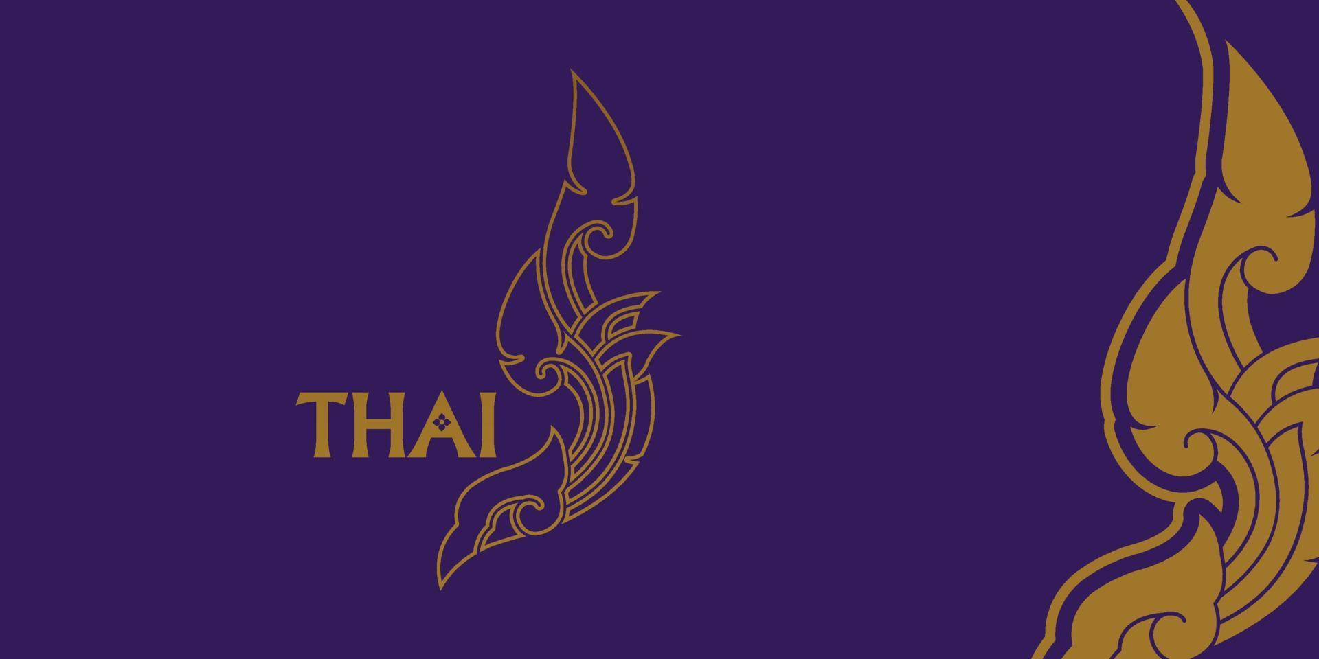 Thai Arts element for Thai graphic design vector illustration.