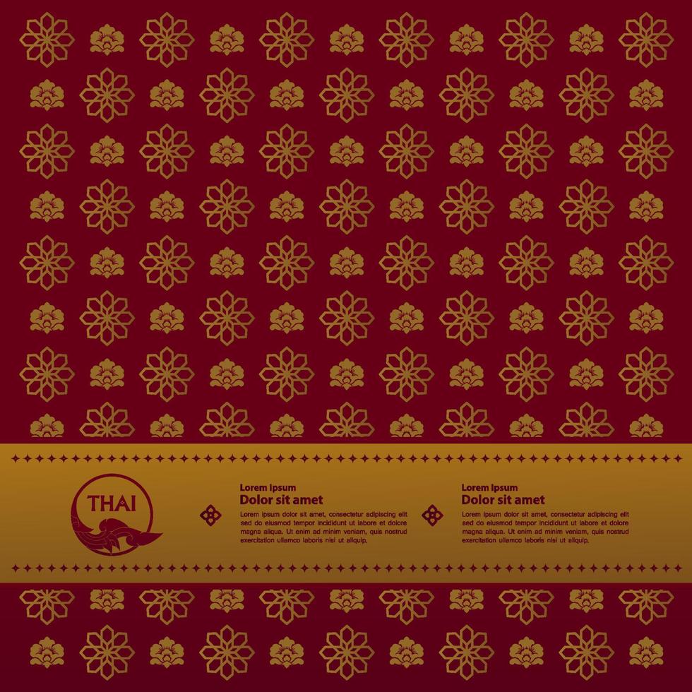 Thai Arts element for Thai graphic design vector illustration.