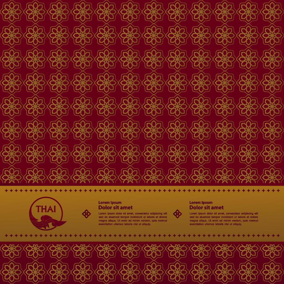 Thai Arts element for Thai graphic design vector illustration.