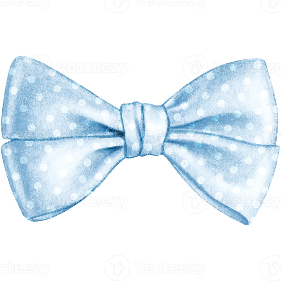 watercolor hand drawn cute silk bow png