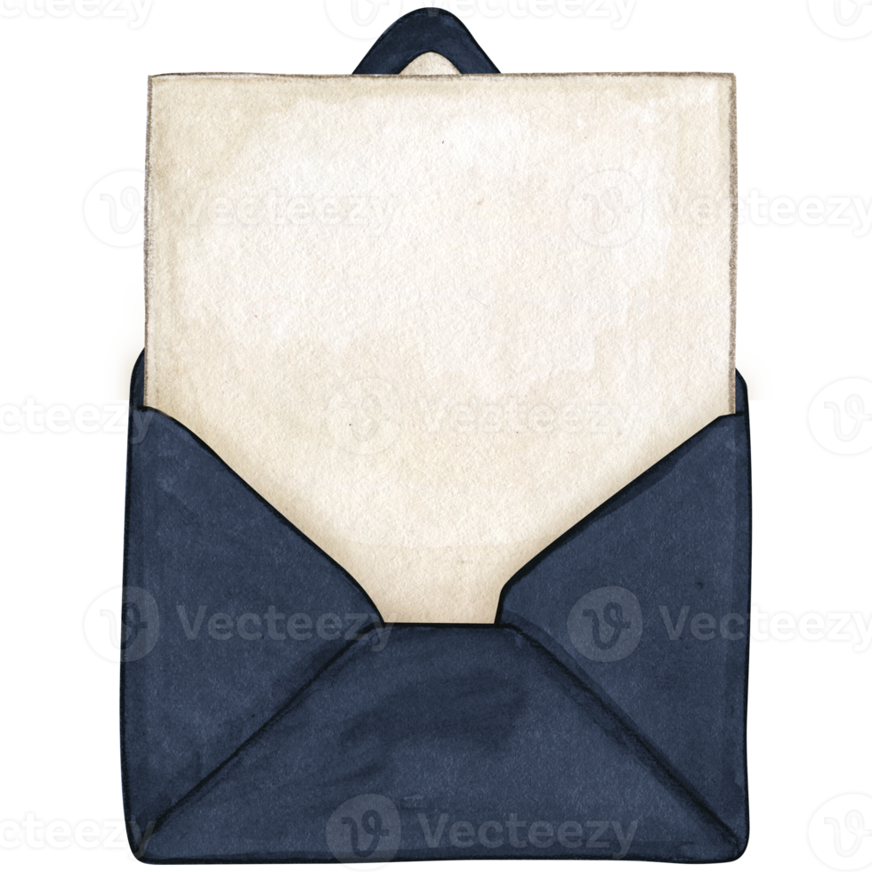 watercolor open envelope png