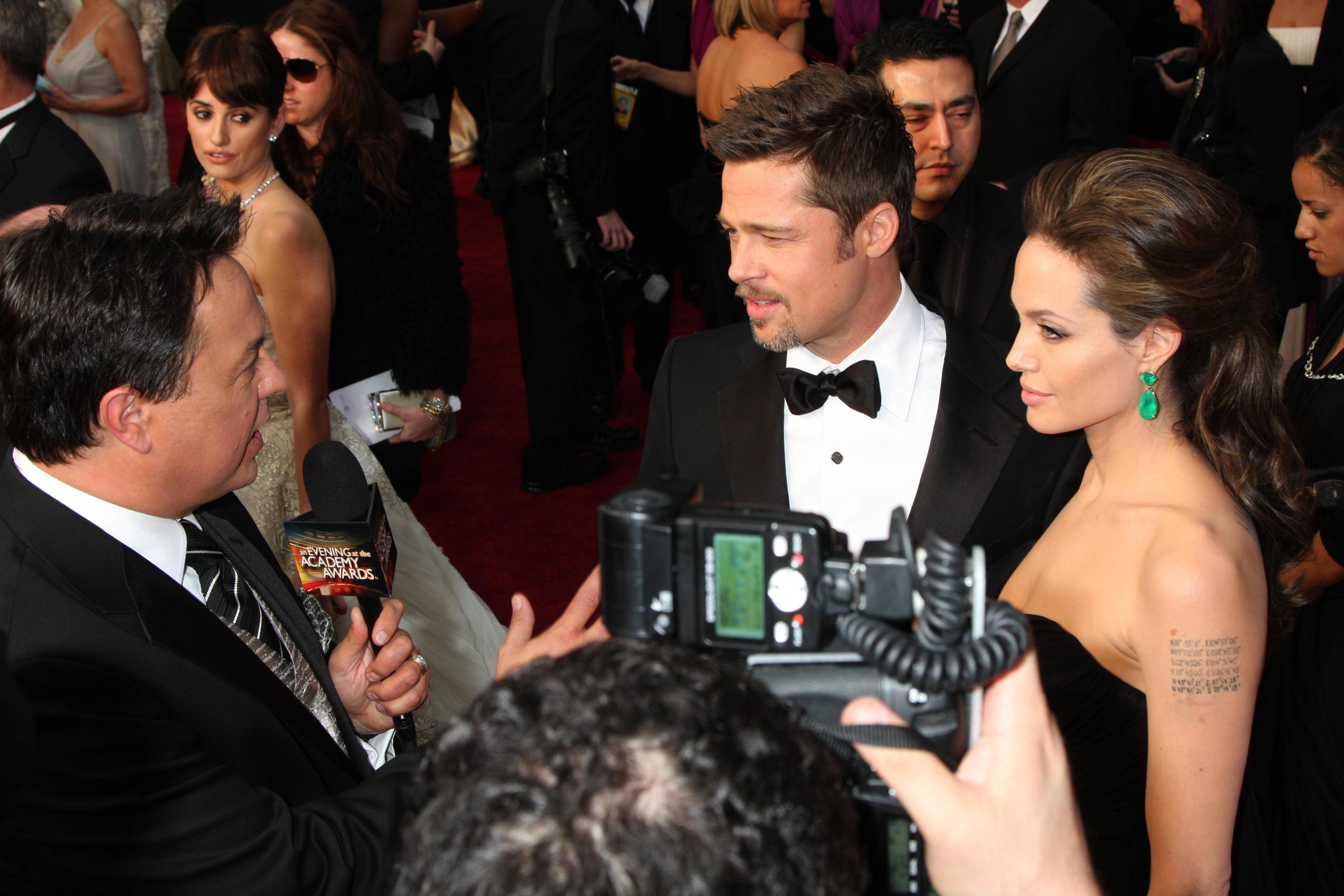 Brad Pitt Angelina Jolie arriving at the 81st Academy Awards at the