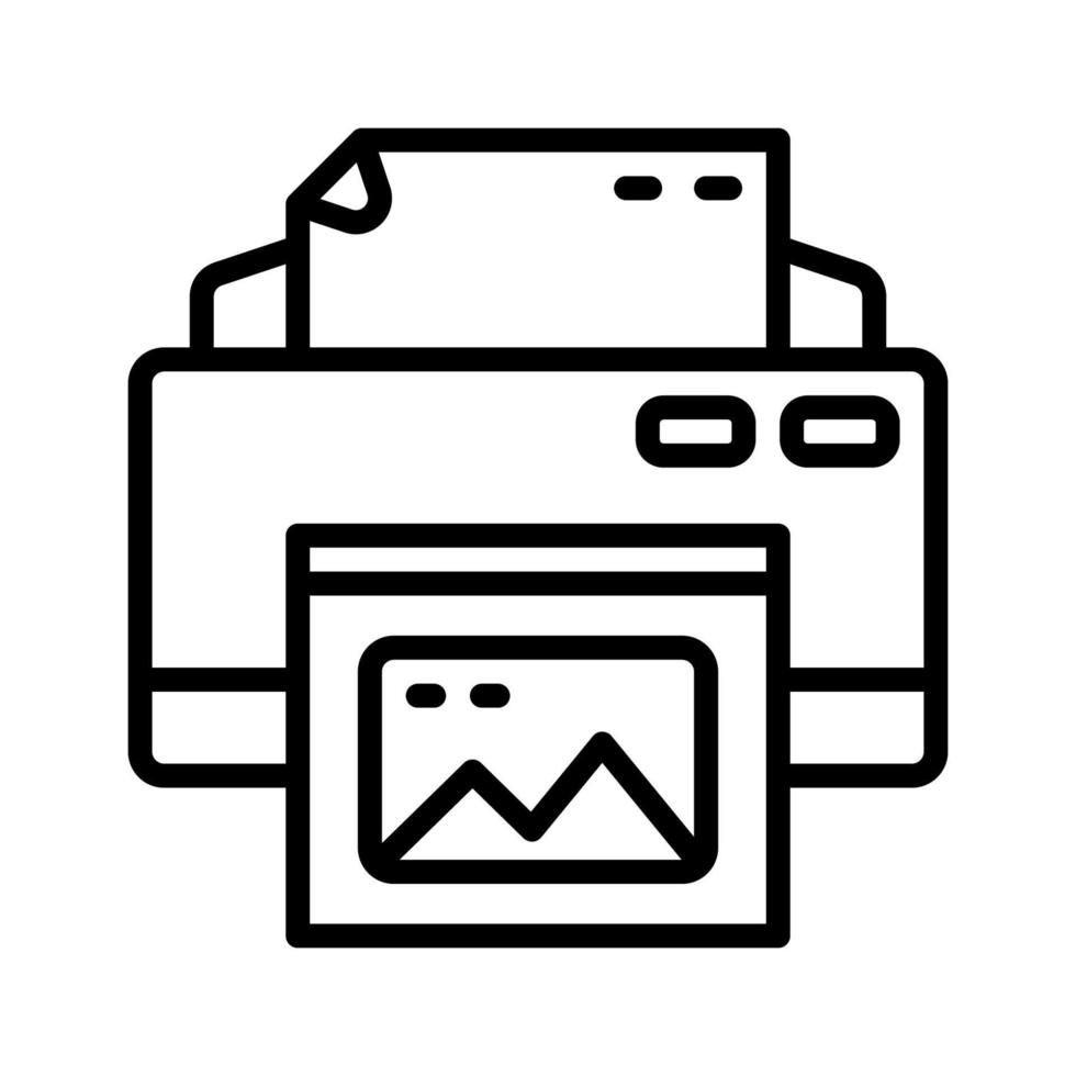 printer icon for your website, mobile, presentation, and logo design. vector