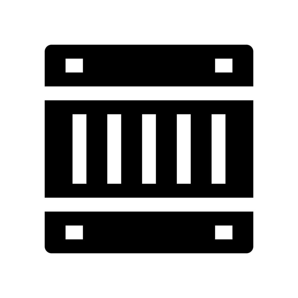 wooden box icon for your website, mobile, presentation, and logo design. vector