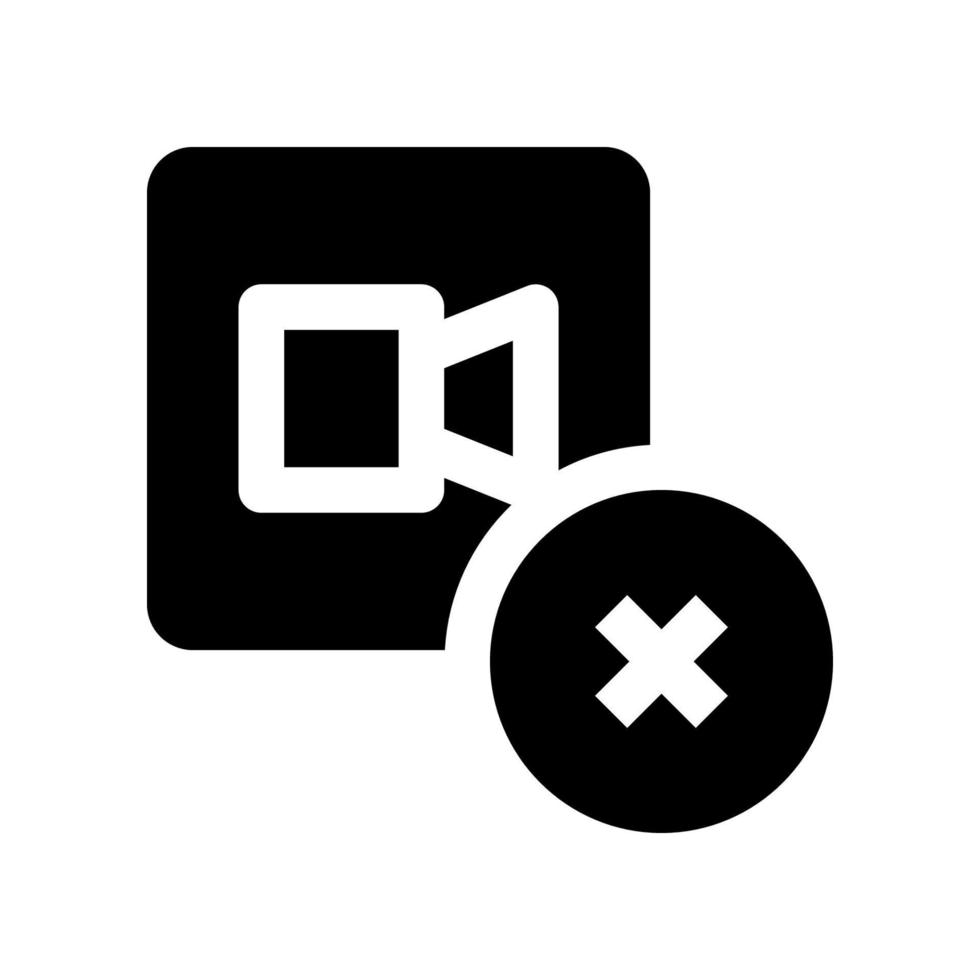 no video icon for your website, mobile, presentation, and logo design. vector