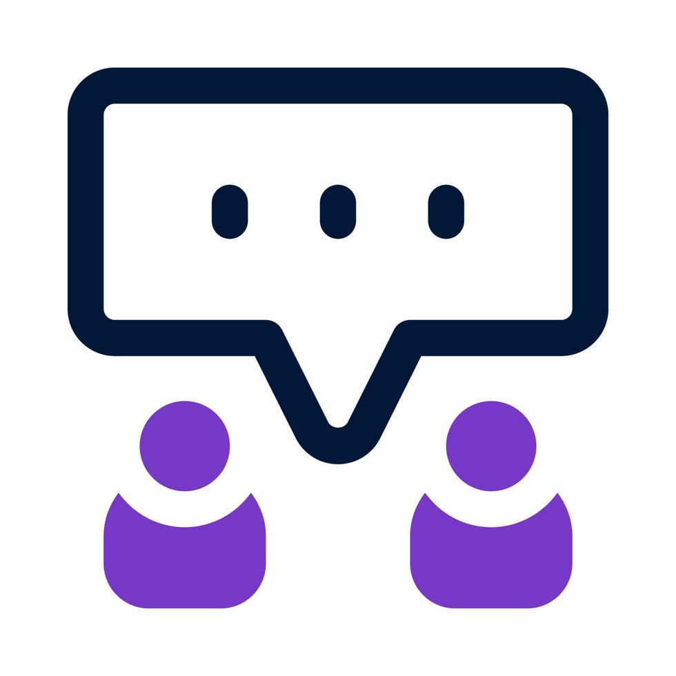 discussion icon for your website, mobile, presentation, and logo design. vector