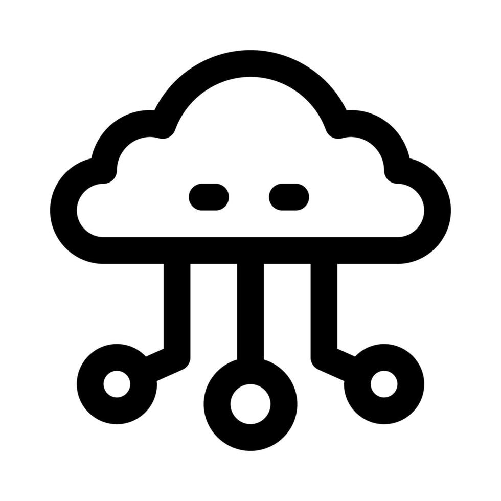 cloud computing icon for your website, mobile, presentation, and logo design. vector