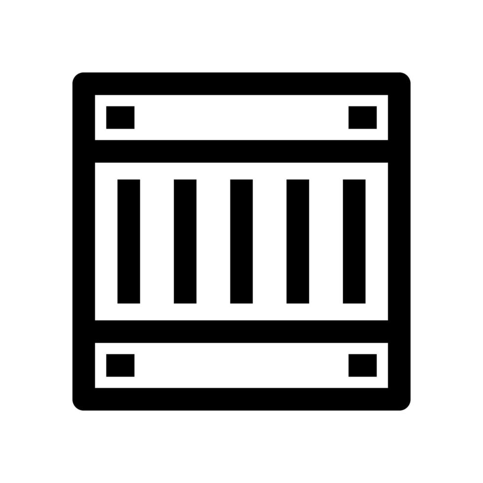 wooden box icon for your website, mobile, presentation, and logo design. vector