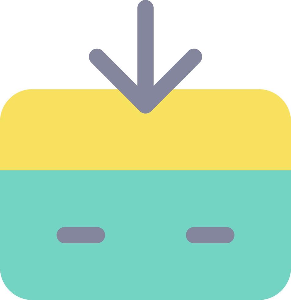 Receive money flat color ui icon. Electronic funds transaction. Incoming payment. Credit card. Simple filled element for mobile app. Colorful solid pictogram. Vector isolated RGB illustration
