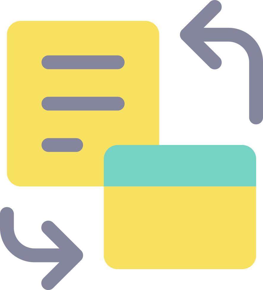 Bank account statement flat color ui icon. Official summary of cardholder transactions. Simple filled element for mobile app. Colorful solid pictogram. Vector isolated RGB illustration