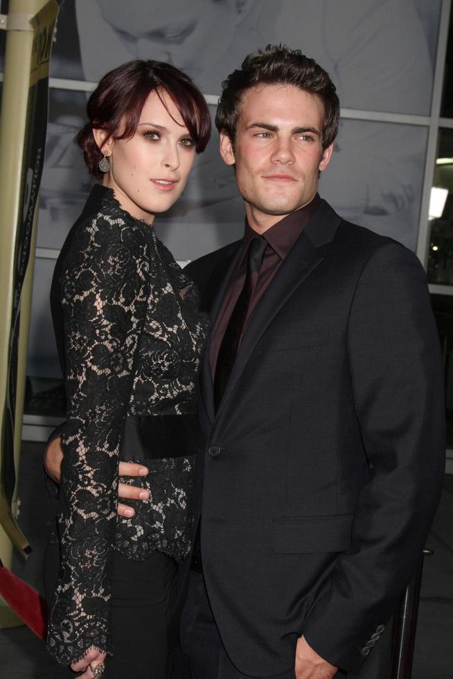 Rumer Willis Micah Alberti arriving at the Sorority Row Premiere at the