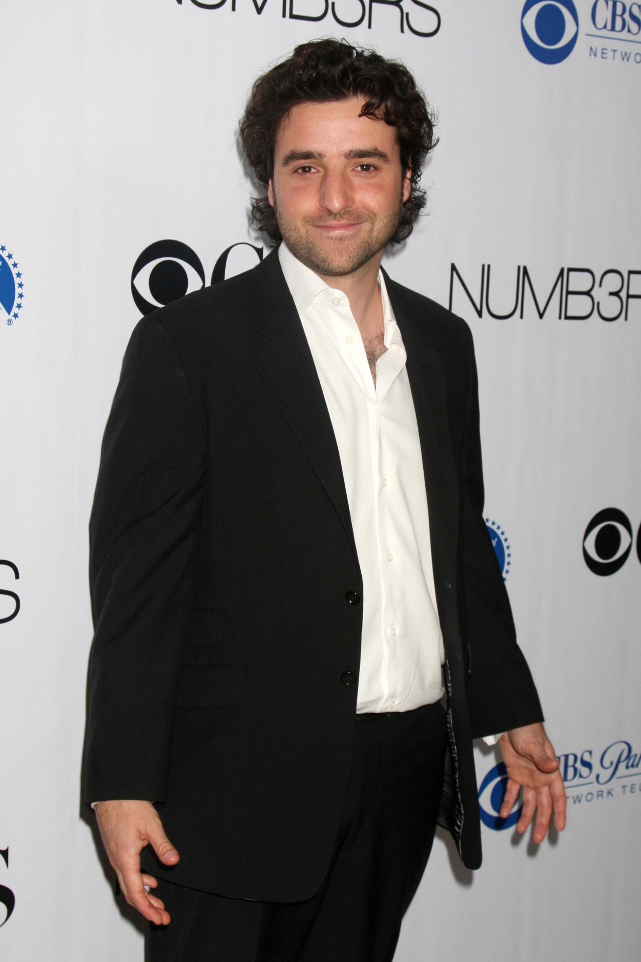 David Krumholtz arriving at the Numb3rs 100th Episode Party at the