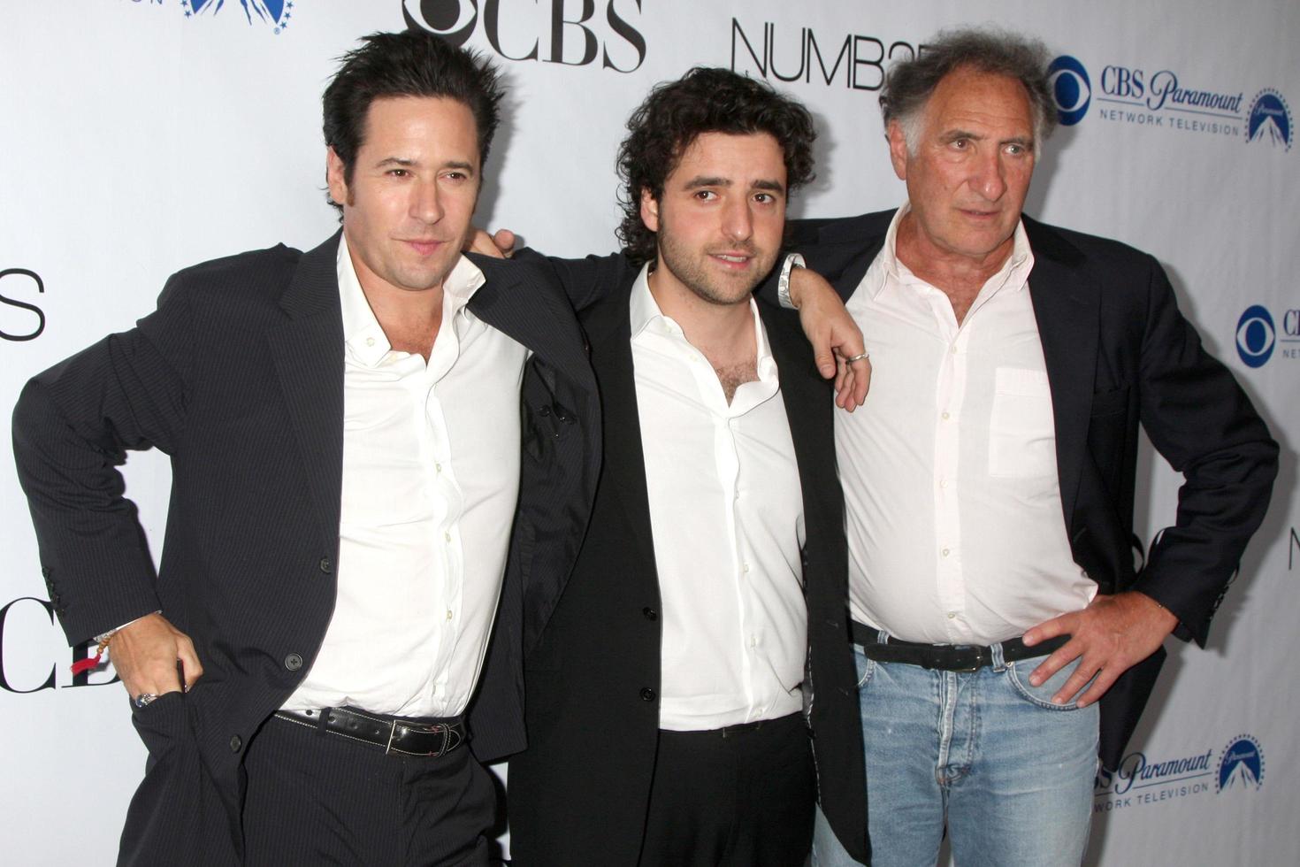 Rob Morrow David Krumholtz and Judd Hirsch arriving at the Numb3rs 100th Episode Party at the Sunset Tower Hotel in West Hollywood  California on April 21 20092009 photo