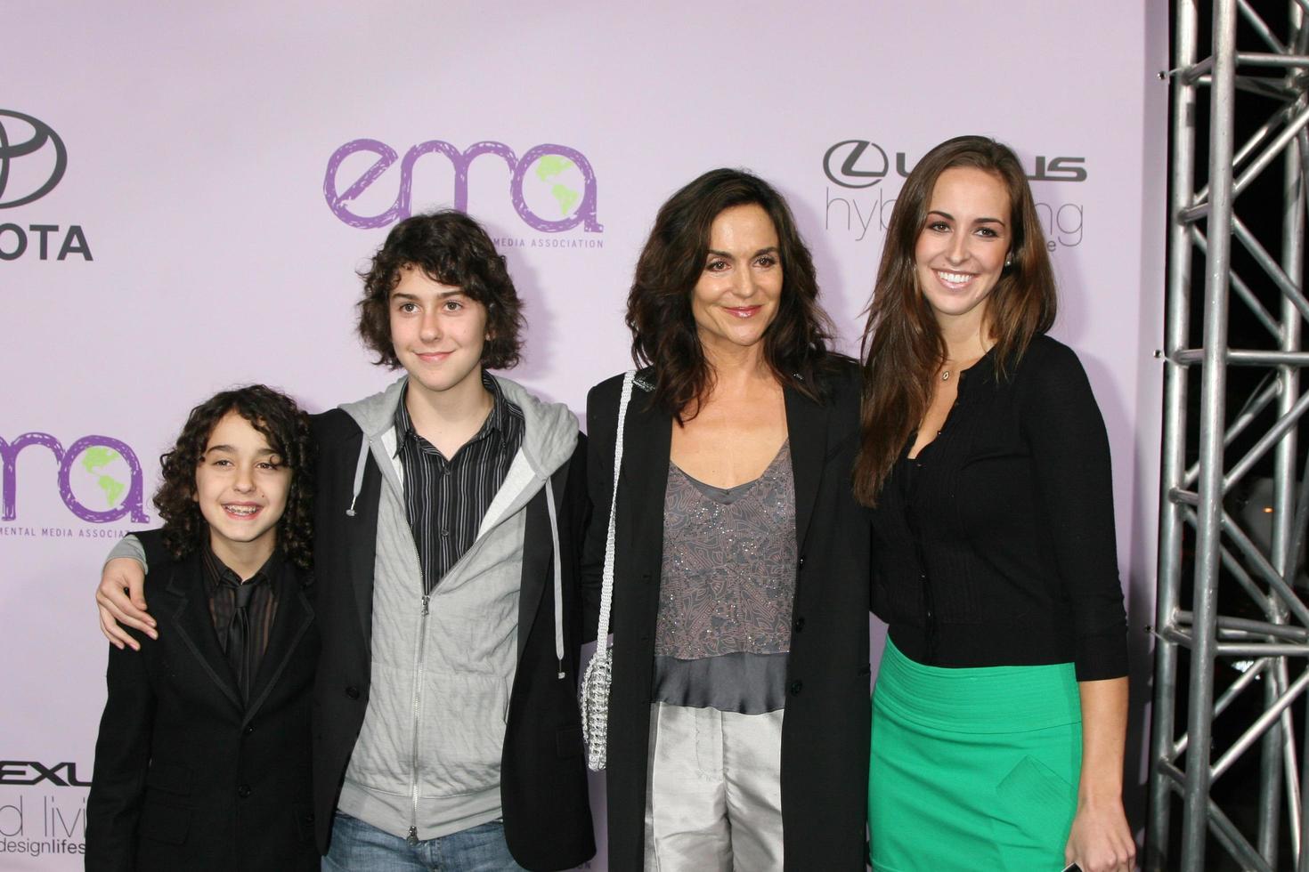 Alex  Nat Wolff Mother Polly Draper and cousin Jesse Draper  arriving at the Environmental Media Awards at the Ebell Theater in Los Angeles CA on November 13 20082008 photo