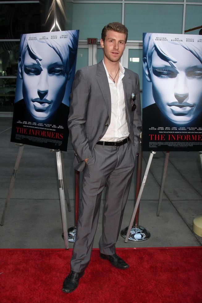 Jon Foster arriving at the Informers LA Premiere  at the ArcLight Theaters  in Los Angeles CA on April 16 20092009 photo