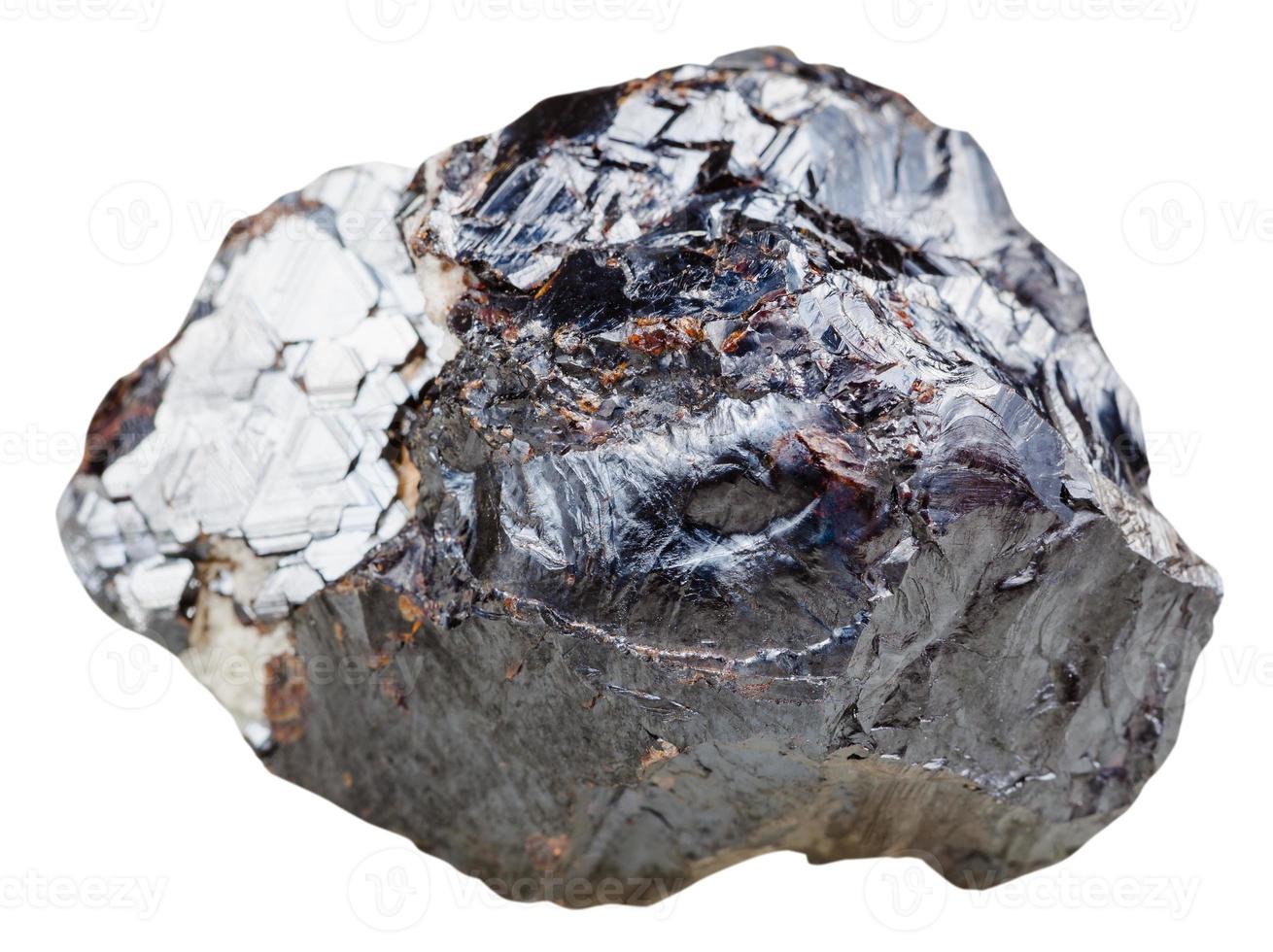 sphalerite marmatite, zinc blende rock isolated photo