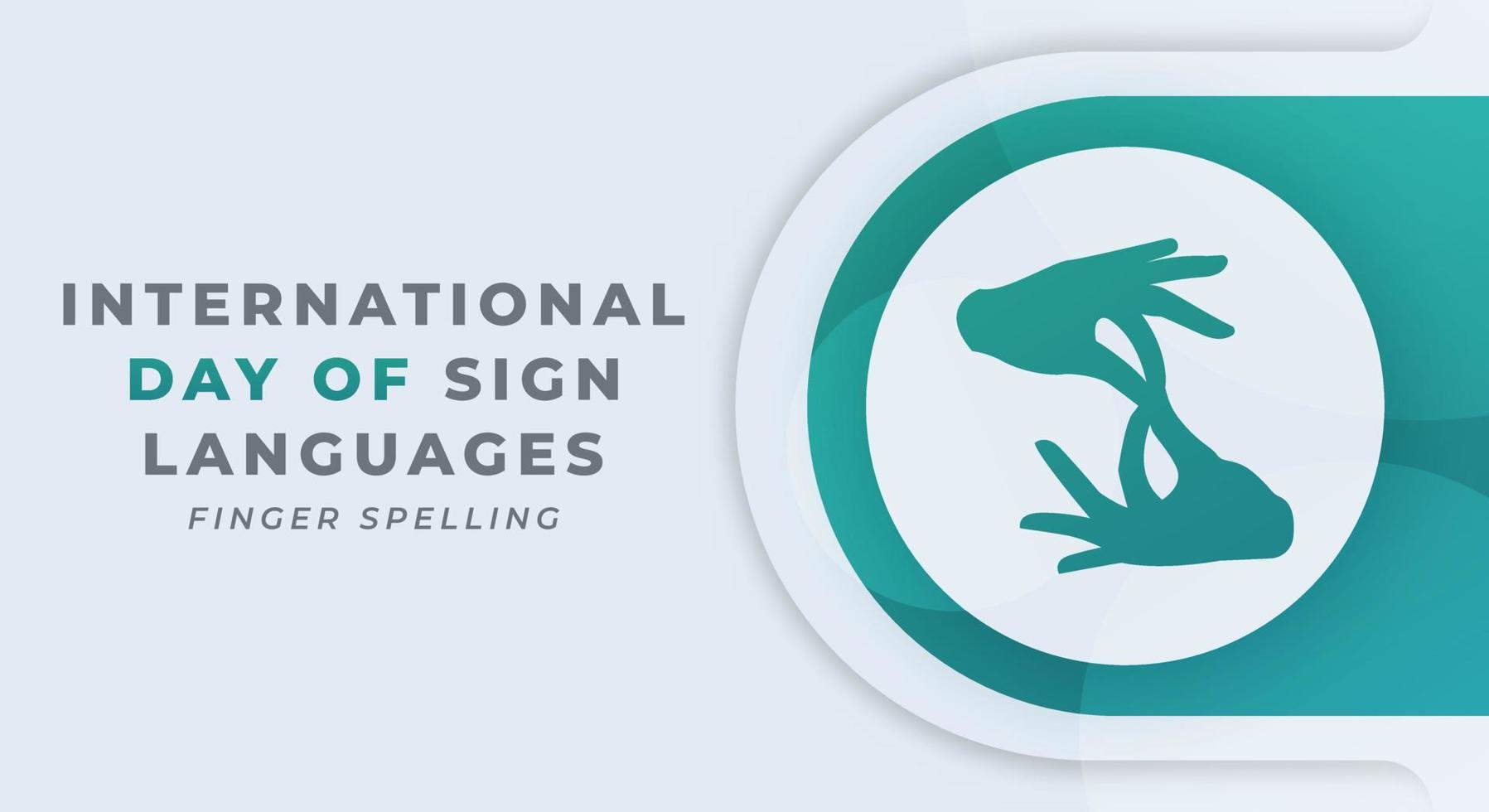Happy International Day of Sign Languages Celebration Vector Design Illustration for Background, Poster, Banner, Advertising, Greeting Card