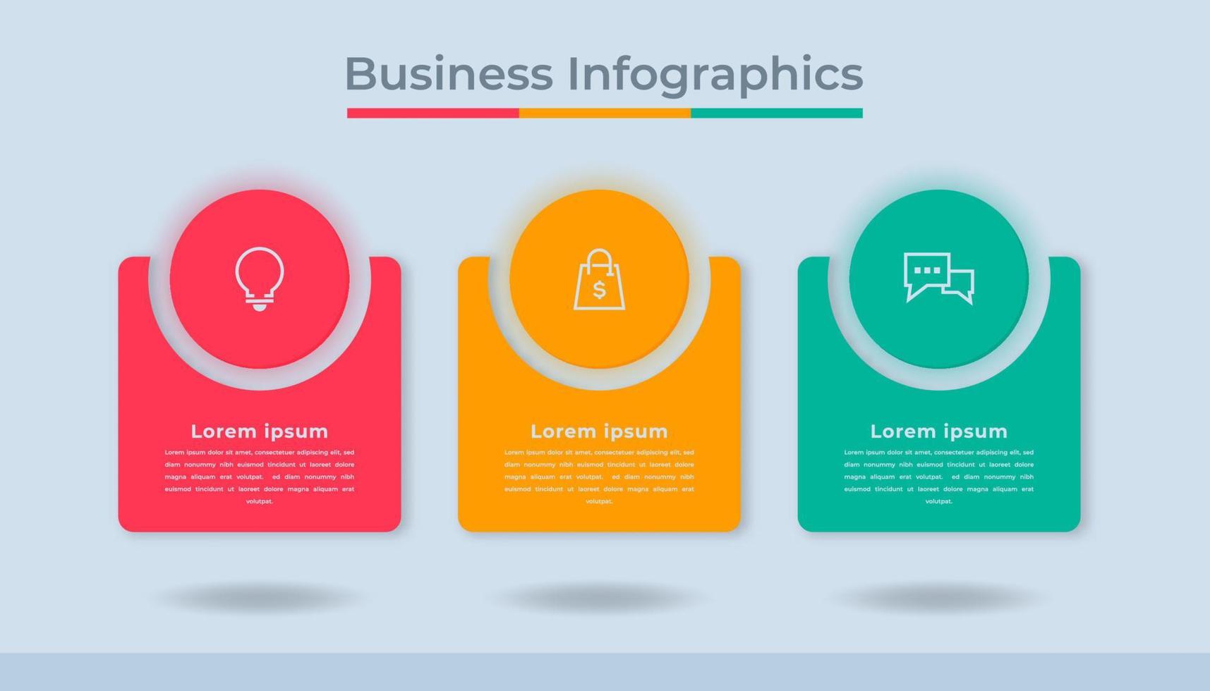 gráfico de proceso de visualización de datos comerciales de infografía de línea de tiempo. gráfico de diagrama abstracto con pasos, opciones vector