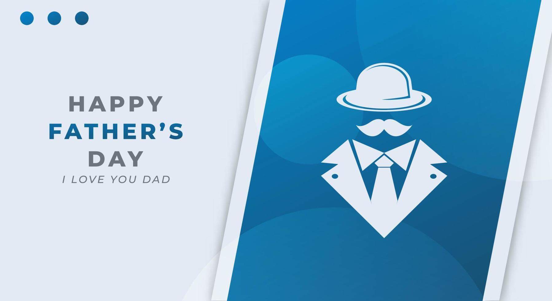 Happy Father's Day Celebration Vector Design Illustration. Template for Background, Poster, Banner, Advertising, Greeting Card or Print Design Element