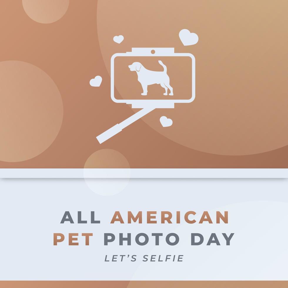 contento todas americano mascota foto día celebracion vector diseño ilustración para fondo, póster, bandera, publicidad, saludo tarjeta