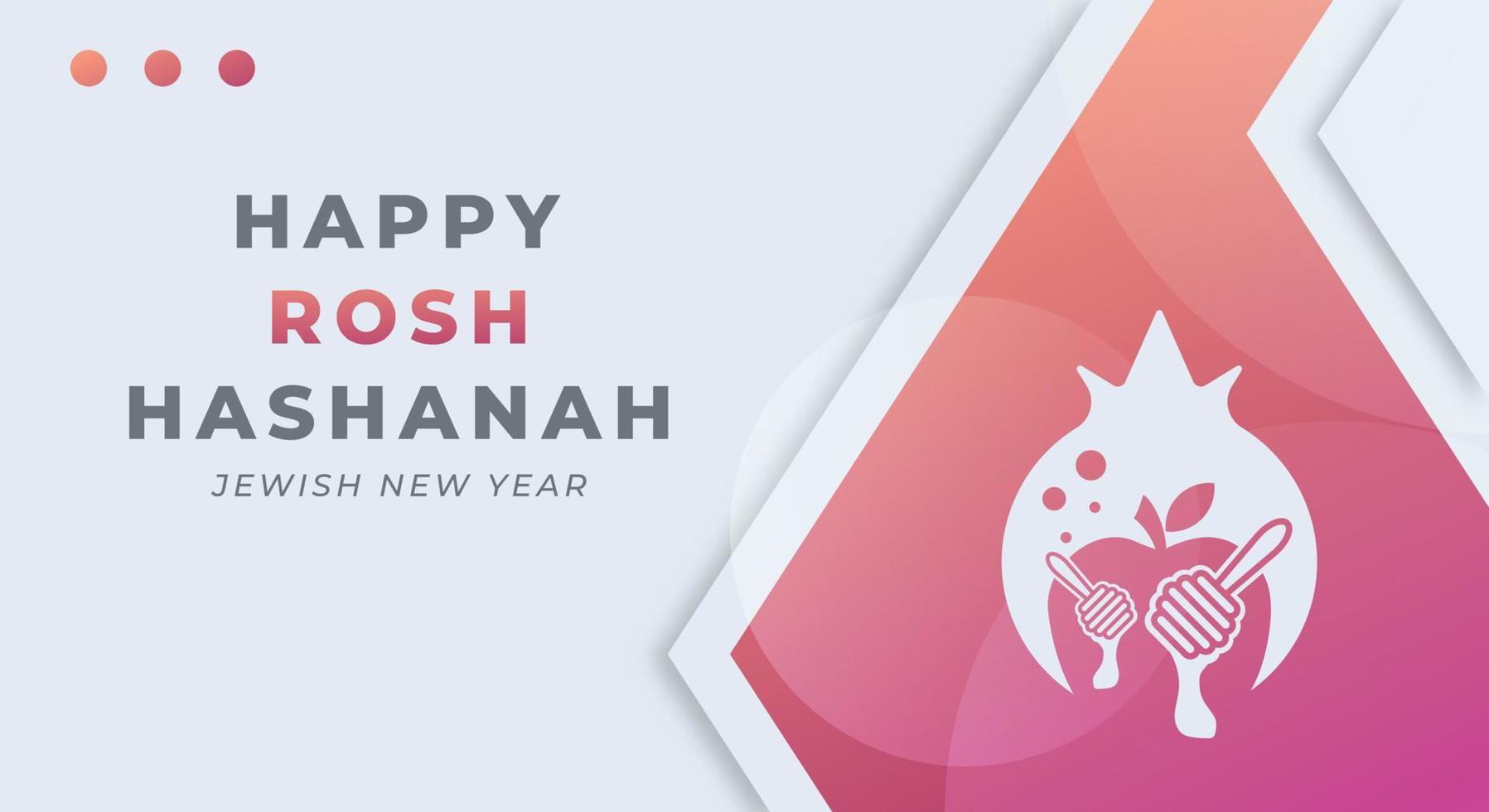 Happy Rosh Hashanah Day Celebration Vector Design Illustration. Template for Background, Poster, Banner, Advertising, Greeting Card or Print Design Element