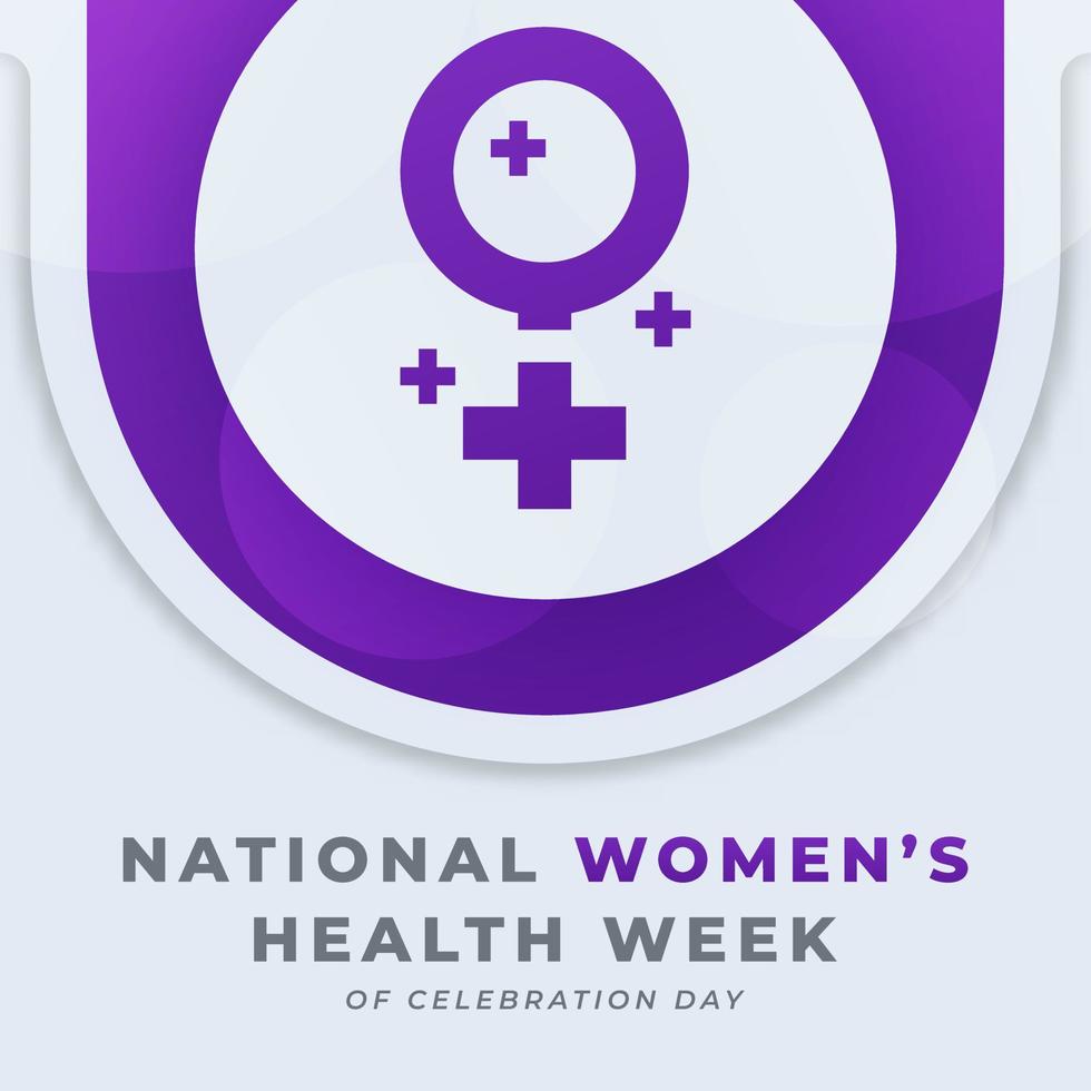Happy National Women's Health Week Celebration Vector Design