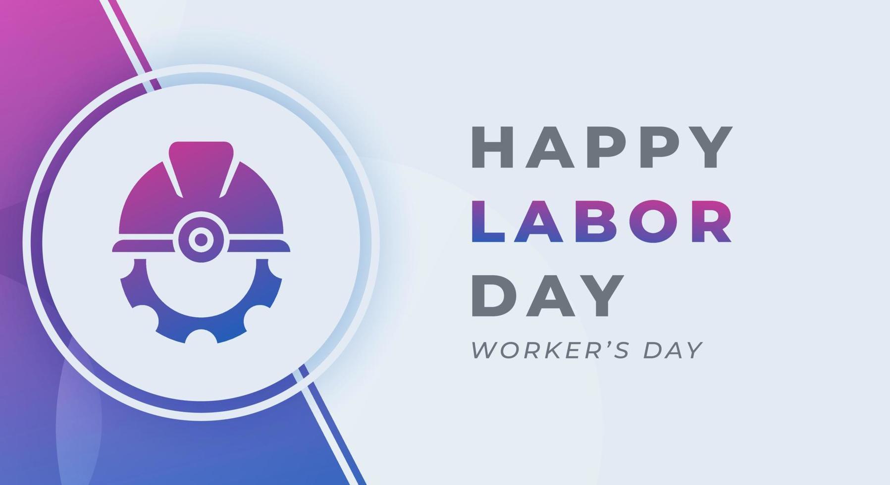 Happy Labor Day Celebration Vector Design Illustration. Template for Background, Poster, Banner, Advertising, Greeting Card or Print Design Element