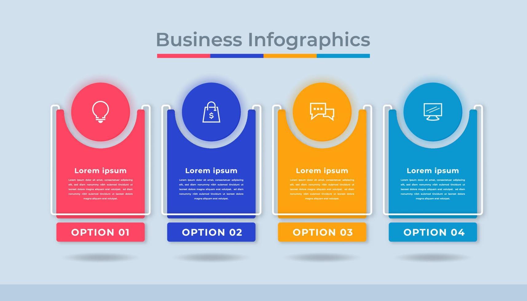 Timeline Infographics Business Data Visualization Process Chart. Abstract Diagram Graph with Steps, Options vector