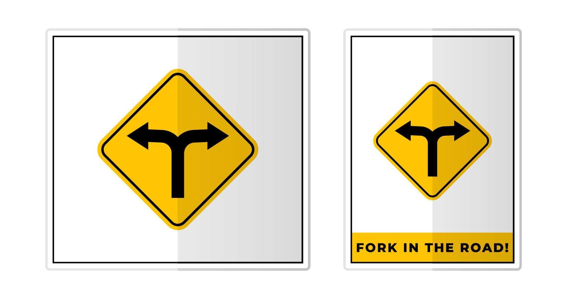 Crossroads Sign Label Symbol Icon Vector Illustration